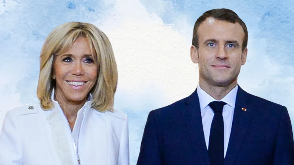 Macron wife younger days