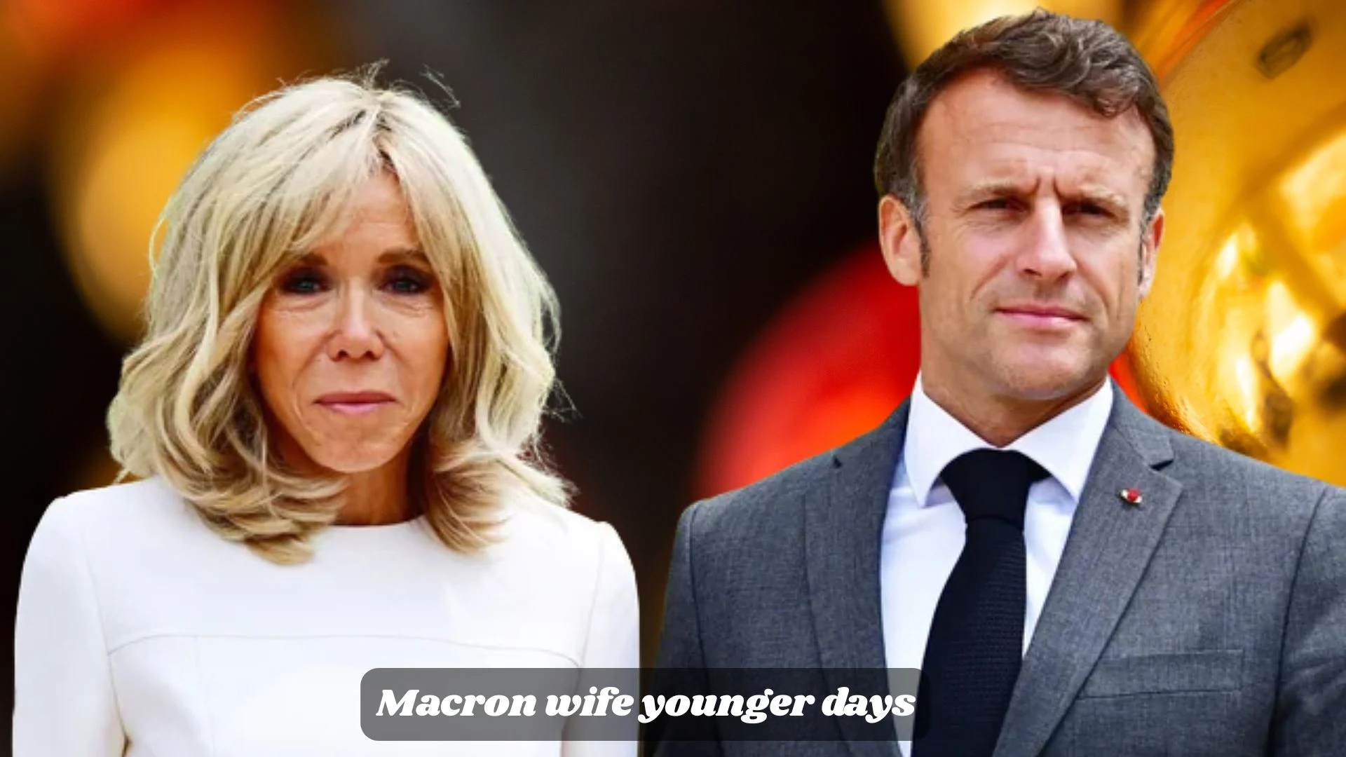 Macron wife younger days